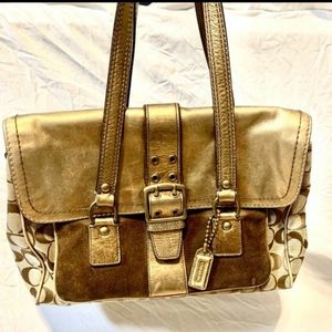 Coach Unique Monogram Vintage Handbag